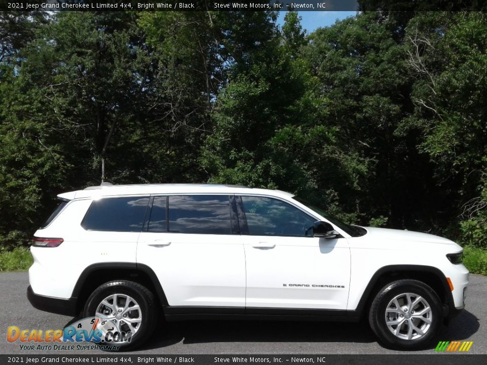 2021 Jeep Grand Cherokee L Limited 4x4 Bright White / Black Photo #6