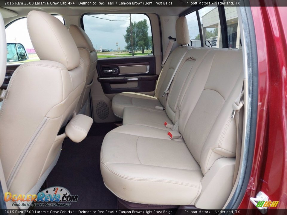 Rear Seat of 2016 Ram 2500 Laramie Crew Cab 4x4 Photo #12