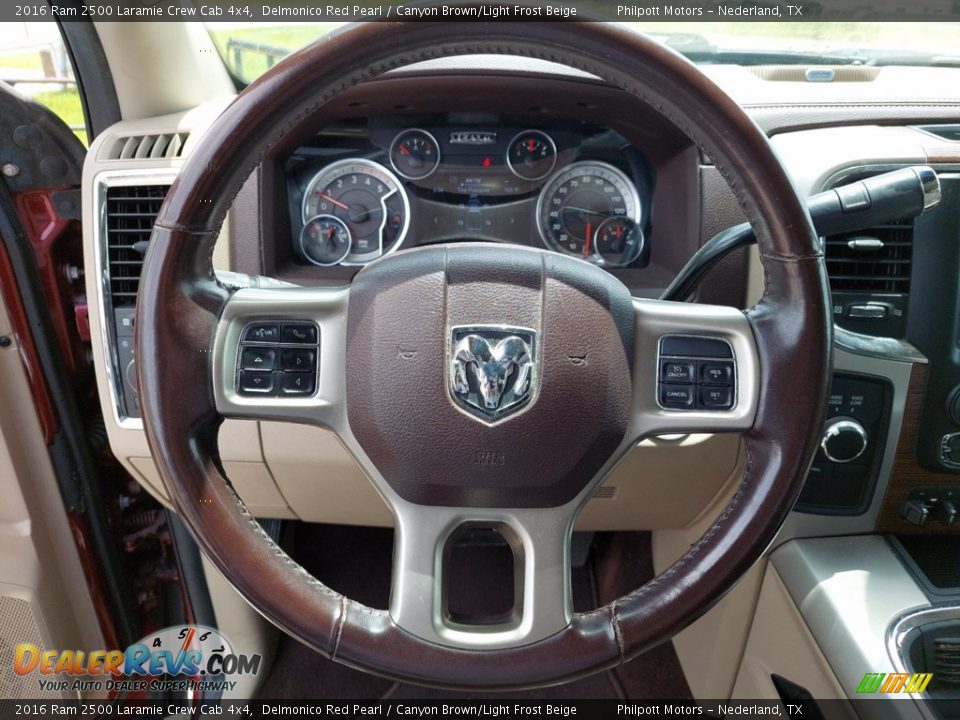 2016 Ram 2500 Laramie Crew Cab 4x4 Steering Wheel Photo #15