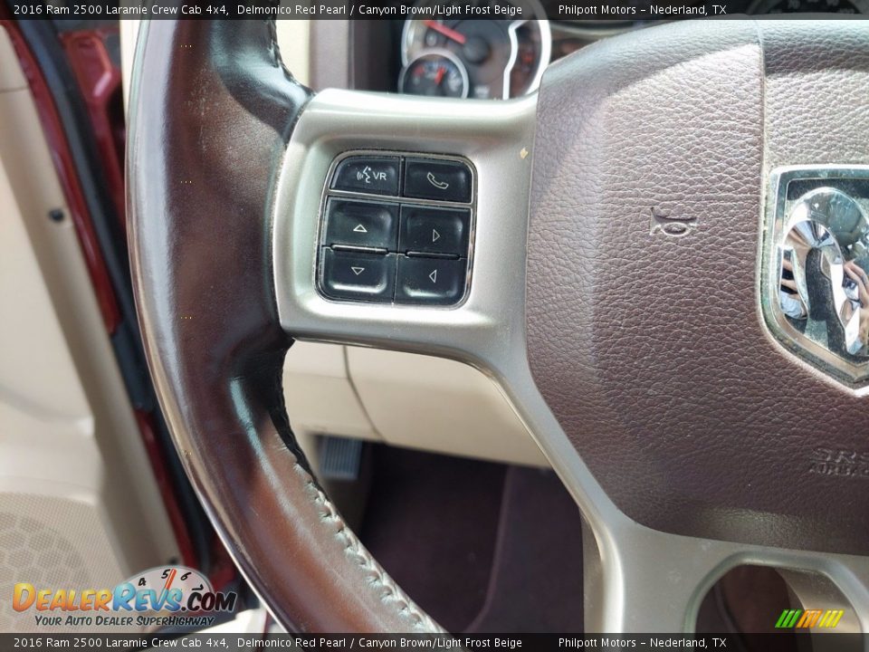 2016 Ram 2500 Laramie Crew Cab 4x4 Steering Wheel Photo #16