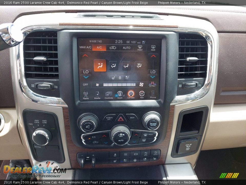 Controls of 2016 Ram 2500 Laramie Crew Cab 4x4 Photo #19