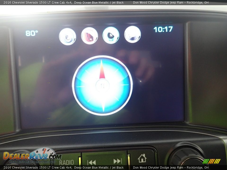 2016 Chevrolet Silverado 1500 LT Crew Cab 4x4 Deep Ocean Blue Metallic / Jet Black Photo #2