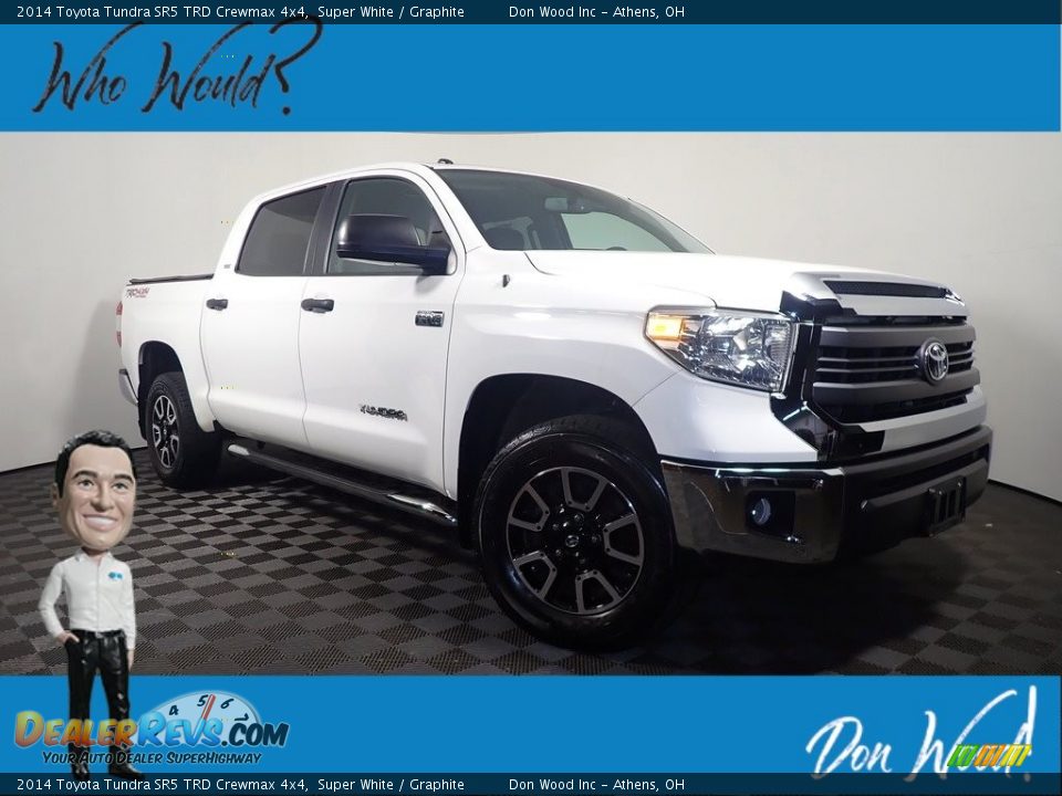 2014 Toyota Tundra SR5 TRD Crewmax 4x4 Super White / Graphite Photo #1
