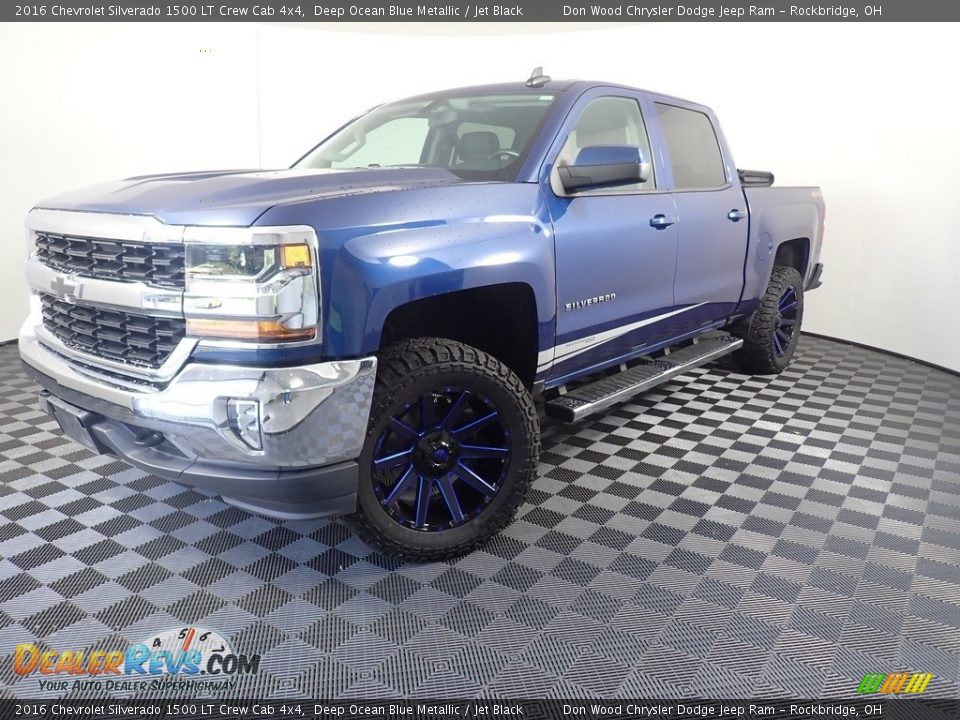 2016 Chevrolet Silverado 1500 LT Crew Cab 4x4 Deep Ocean Blue Metallic / Jet Black Photo #6