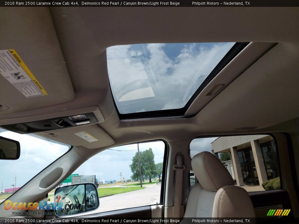 Sunroof of 2016 Ram 2500 Laramie Crew Cab 4x4 Photo #23