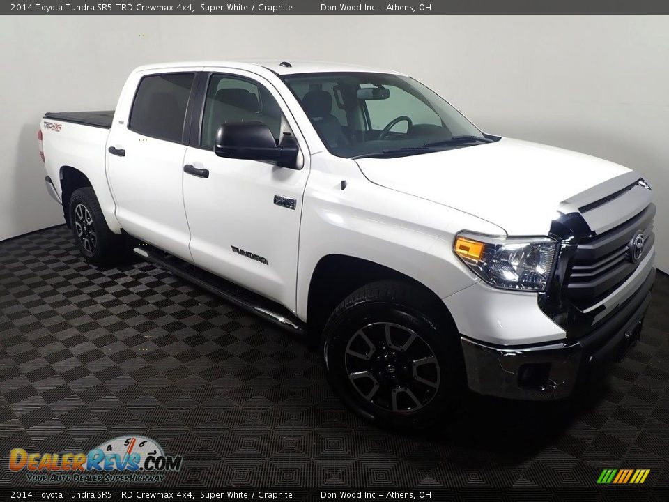 2014 Toyota Tundra SR5 TRD Crewmax 4x4 Super White / Graphite Photo #3