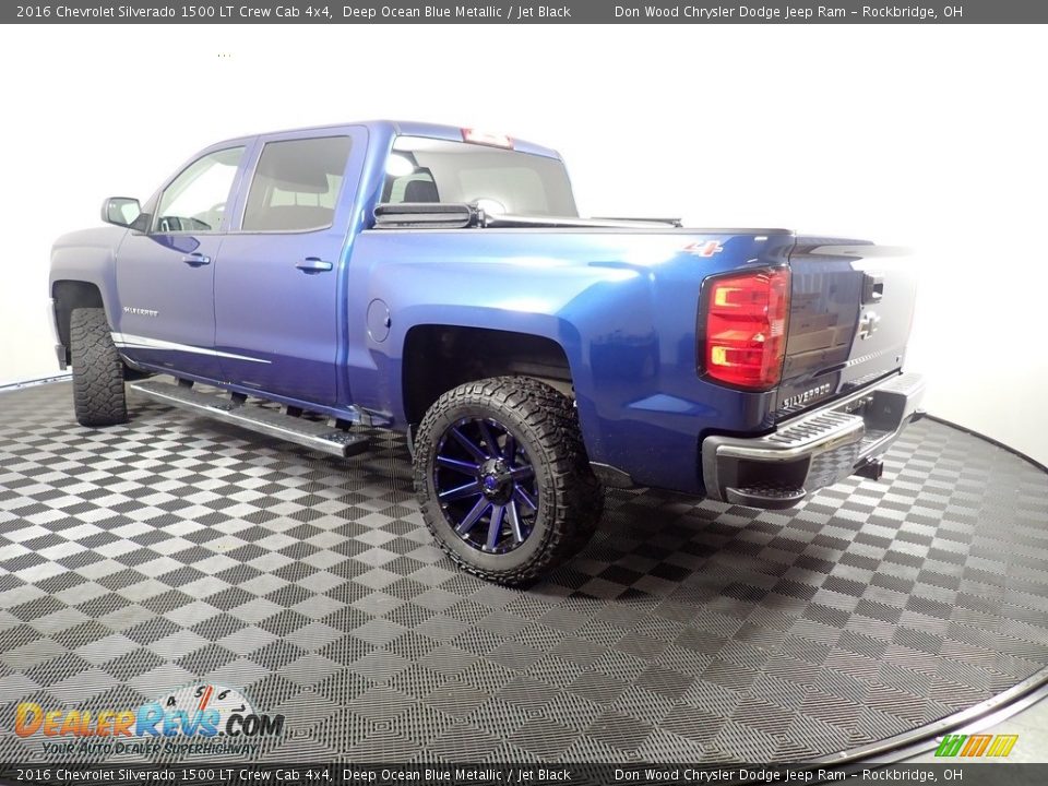 2016 Chevrolet Silverado 1500 LT Crew Cab 4x4 Deep Ocean Blue Metallic / Jet Black Photo #8