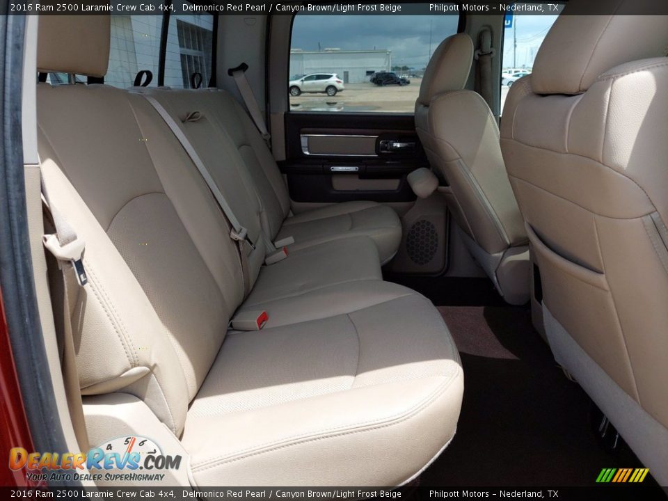 Rear Seat of 2016 Ram 2500 Laramie Crew Cab 4x4 Photo #26