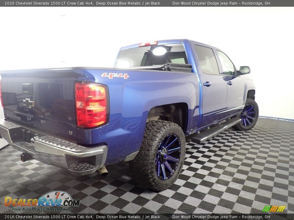 2016 Chevrolet Silverado 1500 LT Crew Cab 4x4 Deep Ocean Blue Metallic / Jet Black Photo #10