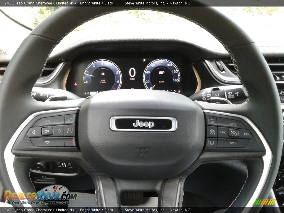 2021 Jeep Grand Cherokee L Limited 4x4 Bright White / Black Photo #27