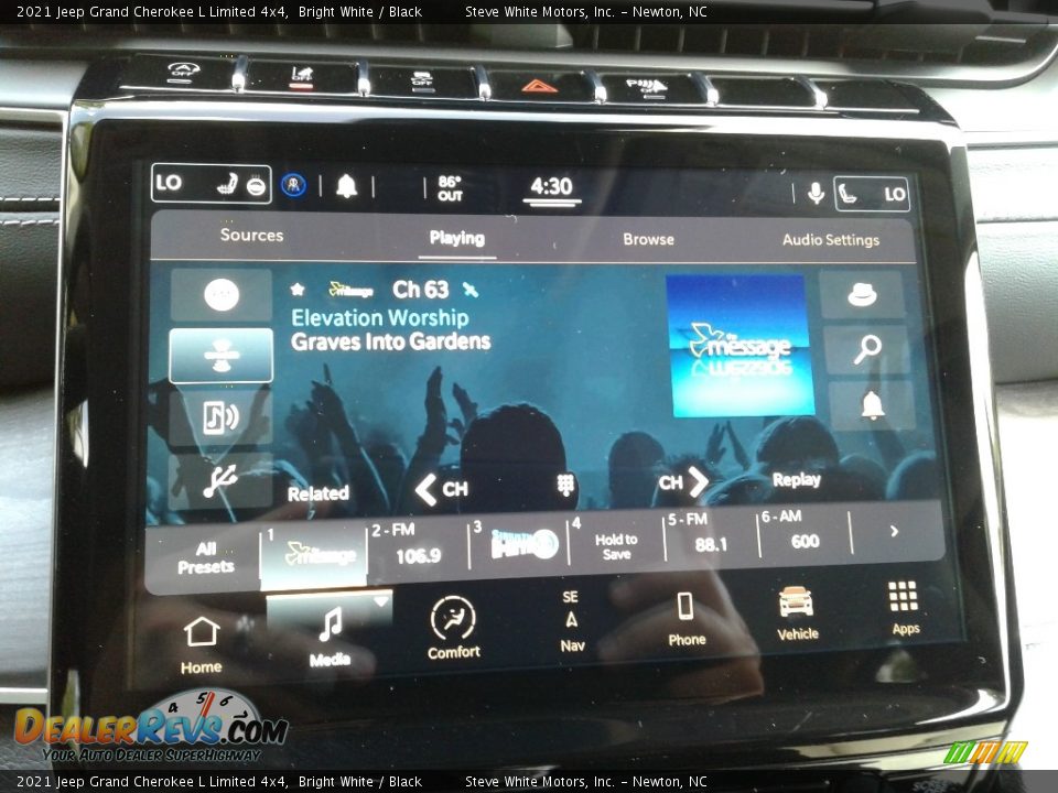 2021 Jeep Grand Cherokee L Limited 4x4 Bright White / Black Photo #29