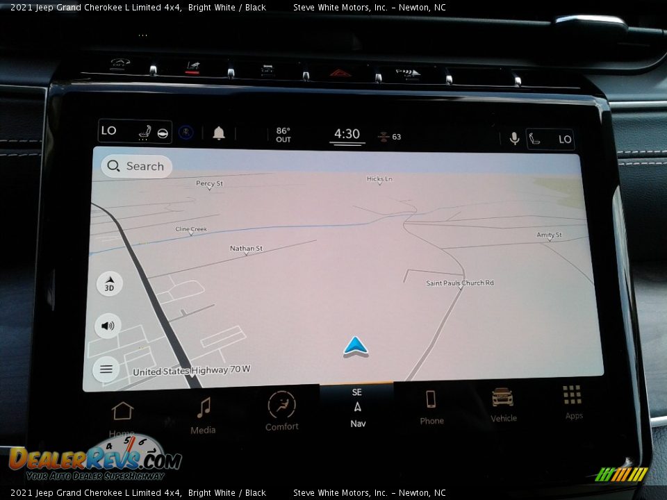 2021 Jeep Grand Cherokee L Limited 4x4 Bright White / Black Photo #30