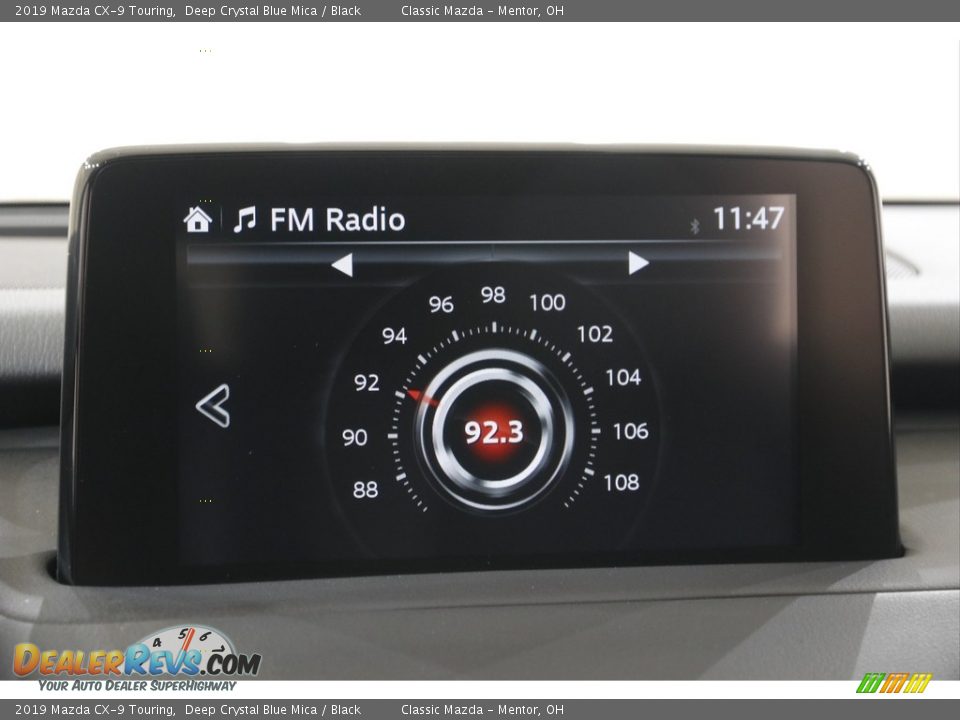 2019 Mazda CX-9 Touring Deep Crystal Blue Mica / Black Photo #10