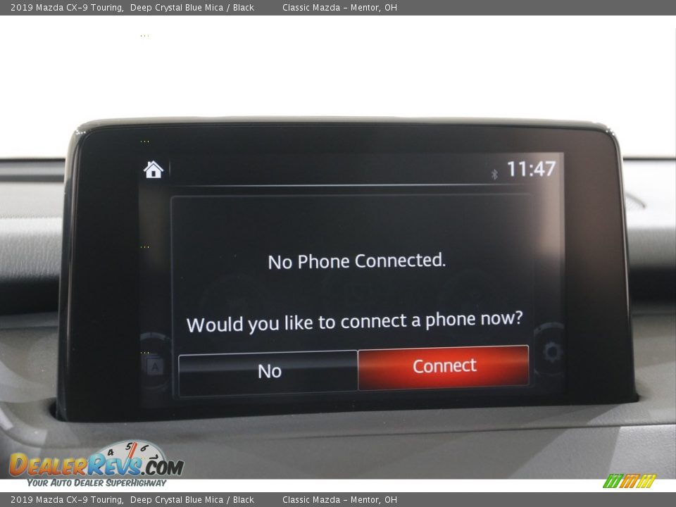 2019 Mazda CX-9 Touring Deep Crystal Blue Mica / Black Photo #11