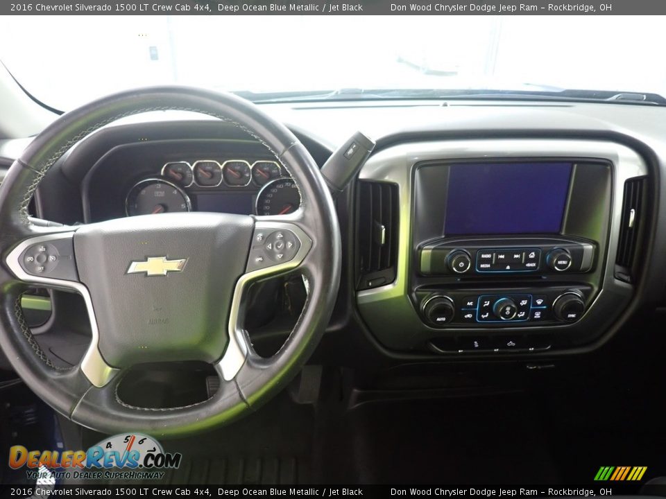 2016 Chevrolet Silverado 1500 LT Crew Cab 4x4 Deep Ocean Blue Metallic / Jet Black Photo #22