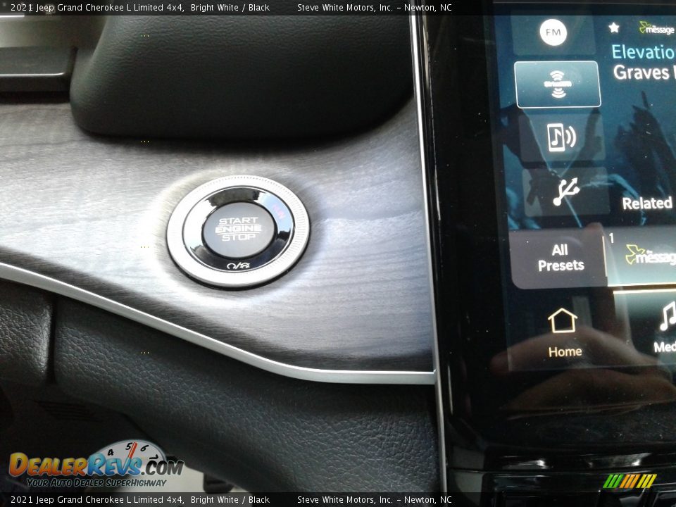 2021 Jeep Grand Cherokee L Limited 4x4 Bright White / Black Photo #33