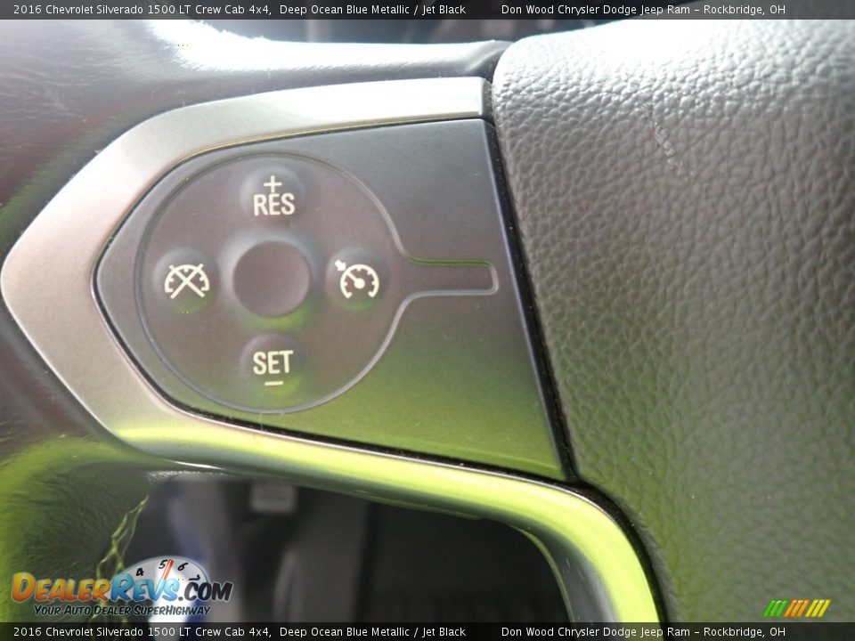 2016 Chevrolet Silverado 1500 LT Crew Cab 4x4 Deep Ocean Blue Metallic / Jet Black Photo #23