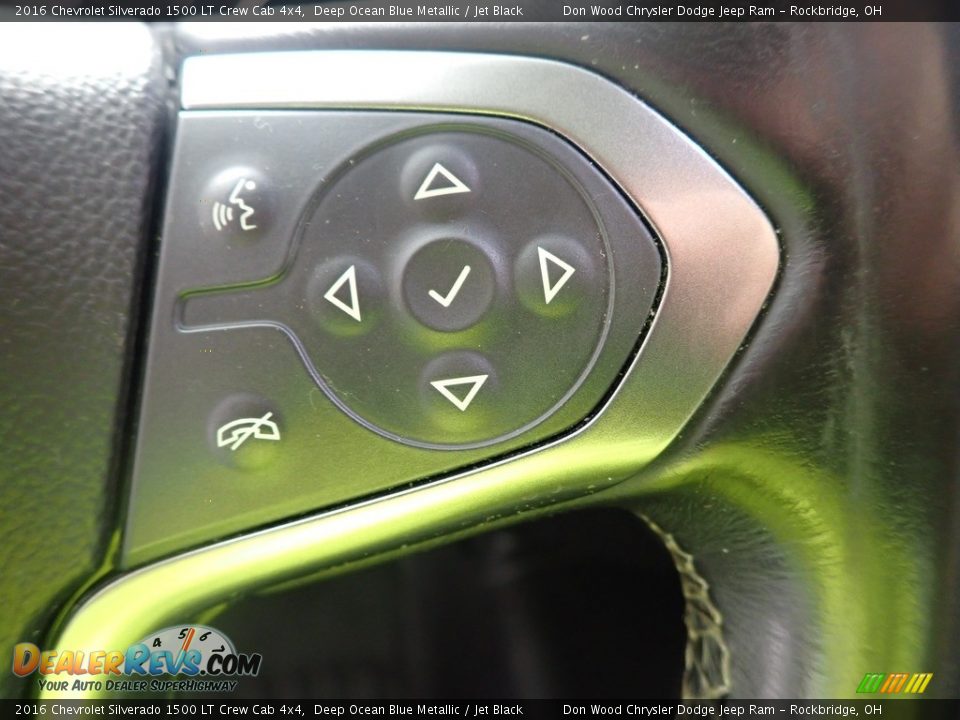 2016 Chevrolet Silverado 1500 LT Crew Cab 4x4 Deep Ocean Blue Metallic / Jet Black Photo #24