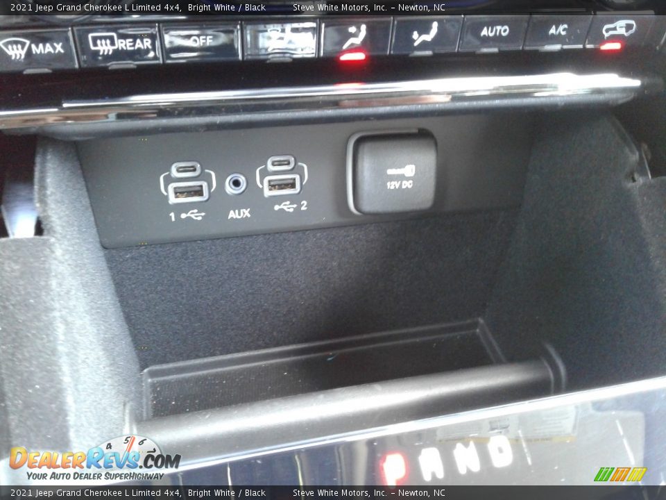 2021 Jeep Grand Cherokee L Limited 4x4 Bright White / Black Photo #35