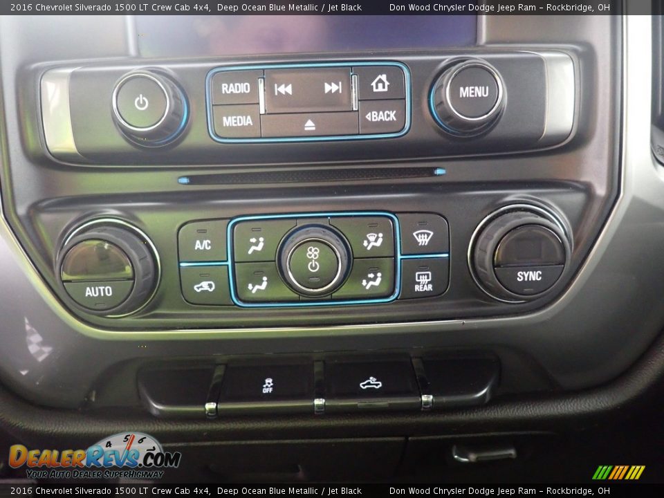 2016 Chevrolet Silverado 1500 LT Crew Cab 4x4 Deep Ocean Blue Metallic / Jet Black Photo #26
