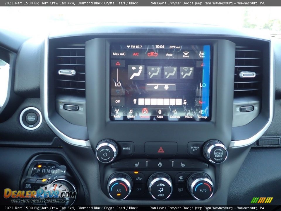 2021 Ram 1500 Big Horn Crew Cab 4x4 Diamond Black Crystal Pearl / Black Photo #17