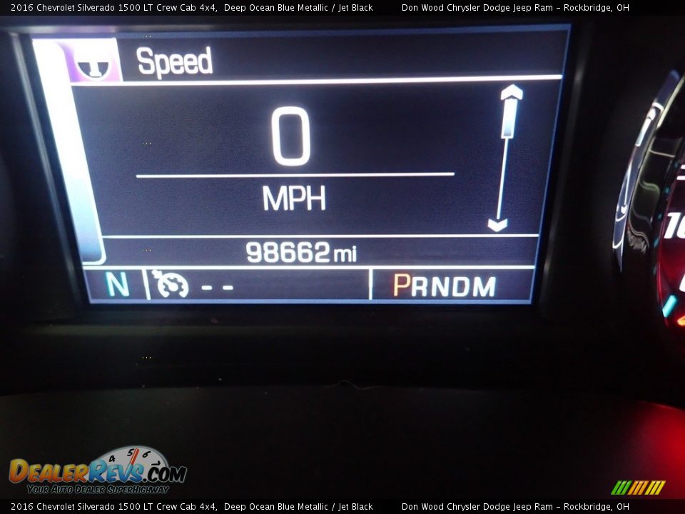 2016 Chevrolet Silverado 1500 LT Crew Cab 4x4 Deep Ocean Blue Metallic / Jet Black Photo #34