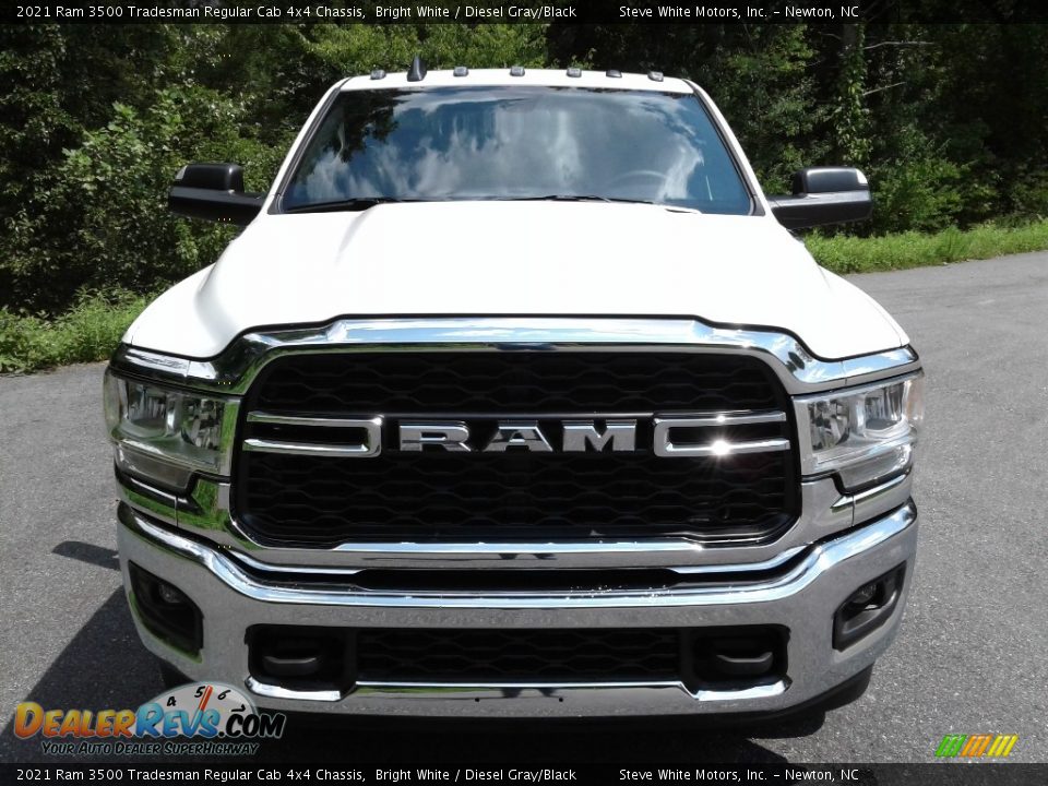 2021 Ram 3500 Tradesman Regular Cab 4x4 Chassis Bright White / Diesel Gray/Black Photo #3