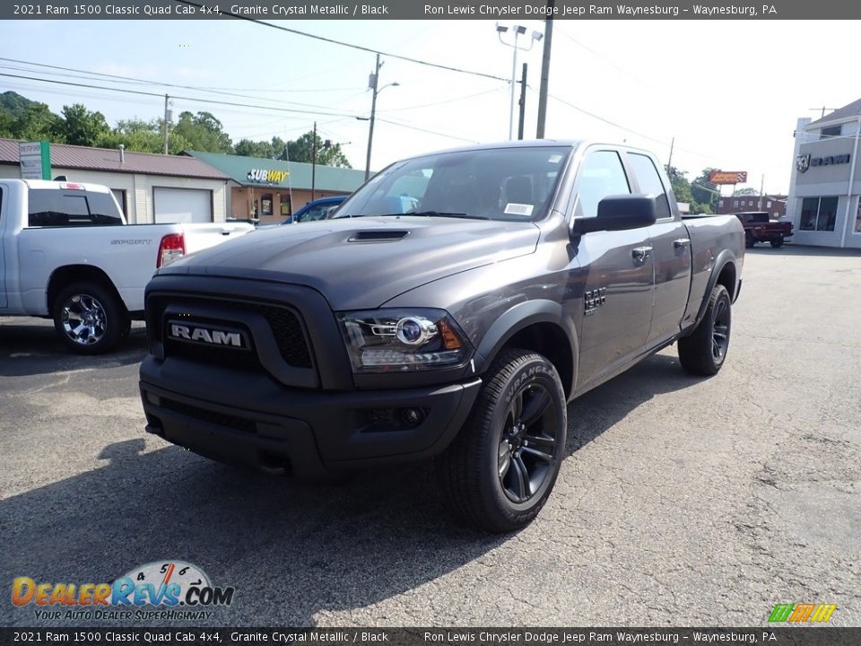 2021 Ram 1500 Classic Quad Cab 4x4 Granite Crystal Metallic / Black Photo #1