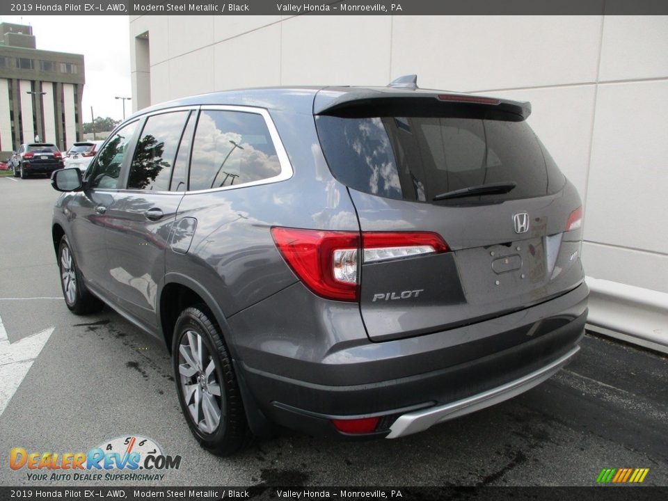 2019 Honda Pilot EX-L AWD Modern Steel Metallic / Black Photo #3