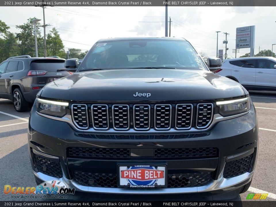 2021 Jeep Grand Cherokee L Summit Reserve 4x4 Diamond Black Crystal Pearl / Black Photo #3