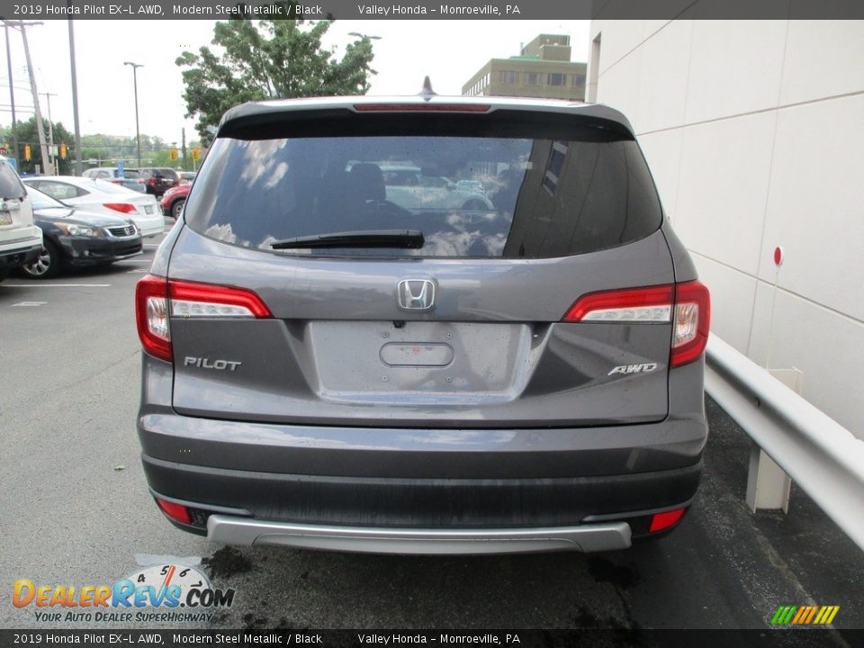 2019 Honda Pilot EX-L AWD Modern Steel Metallic / Black Photo #4