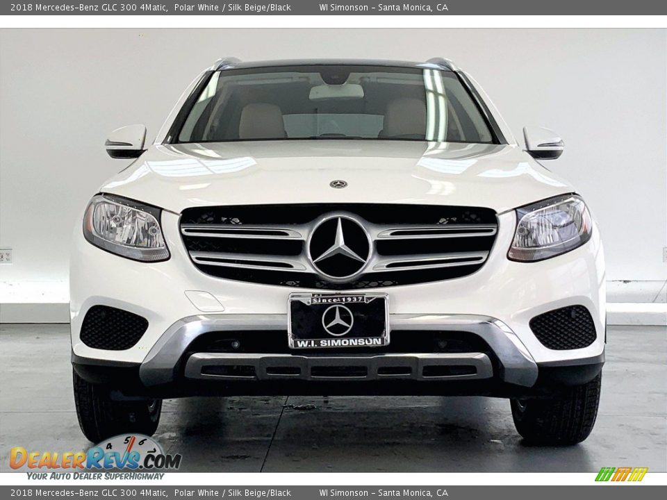 2018 Mercedes-Benz GLC 300 4Matic Polar White / Silk Beige/Black Photo #2