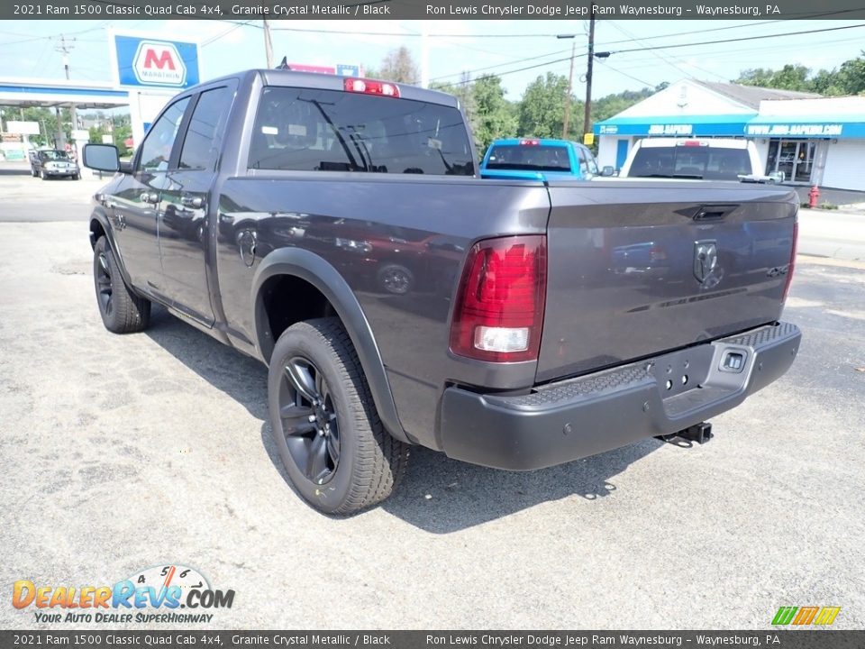 2021 Ram 1500 Classic Quad Cab 4x4 Granite Crystal Metallic / Black Photo #3