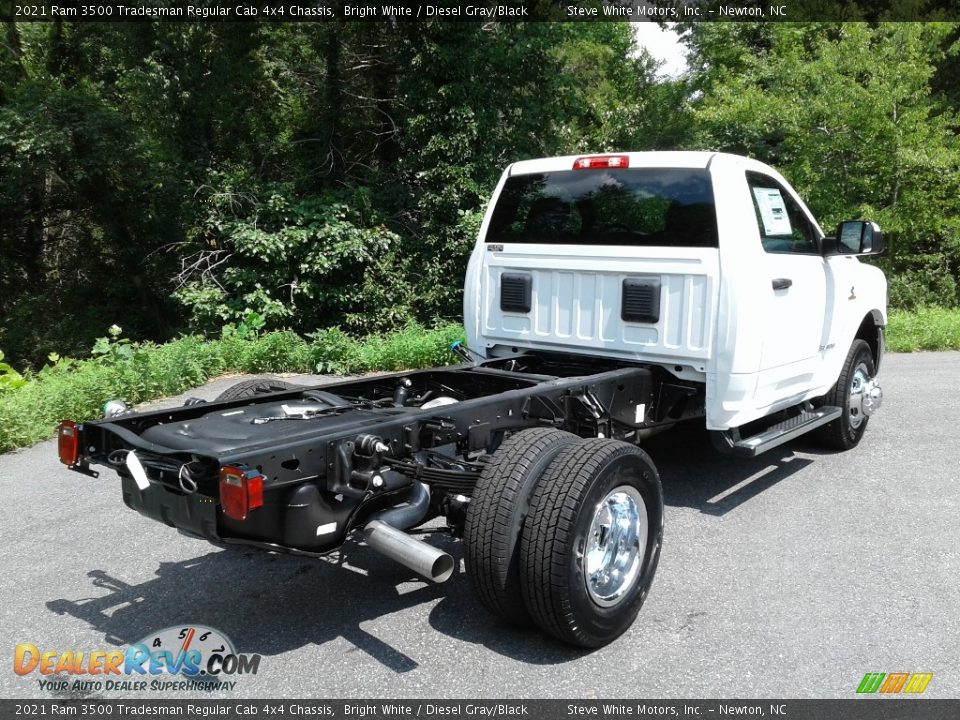 Bright White 2021 Ram 3500 Tradesman Regular Cab 4x4 Chassis Photo #6