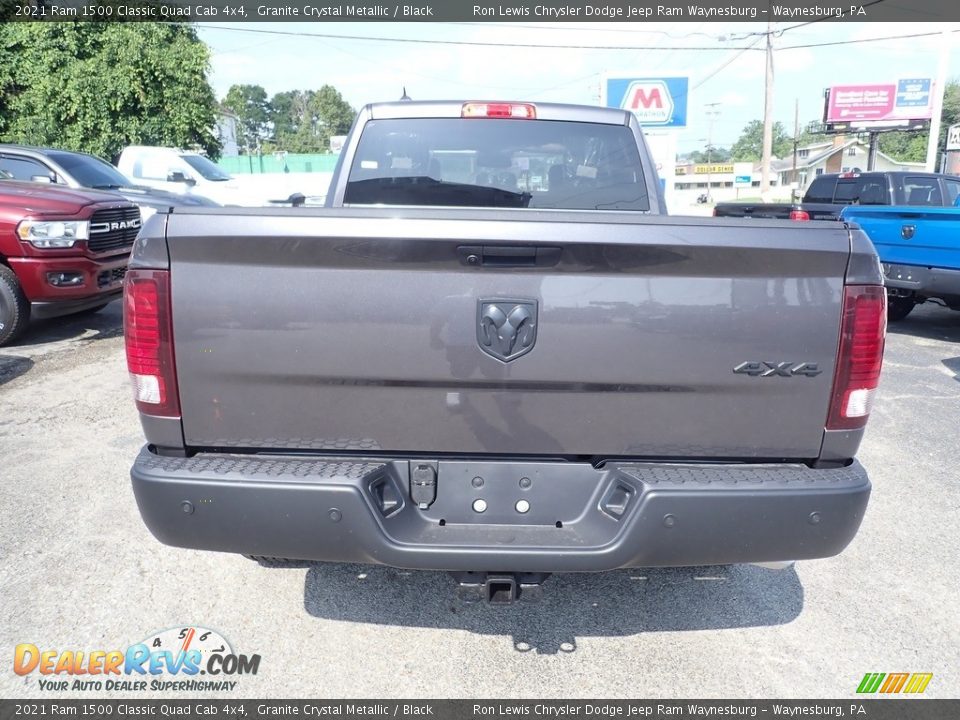 2021 Ram 1500 Classic Quad Cab 4x4 Granite Crystal Metallic / Black Photo #4