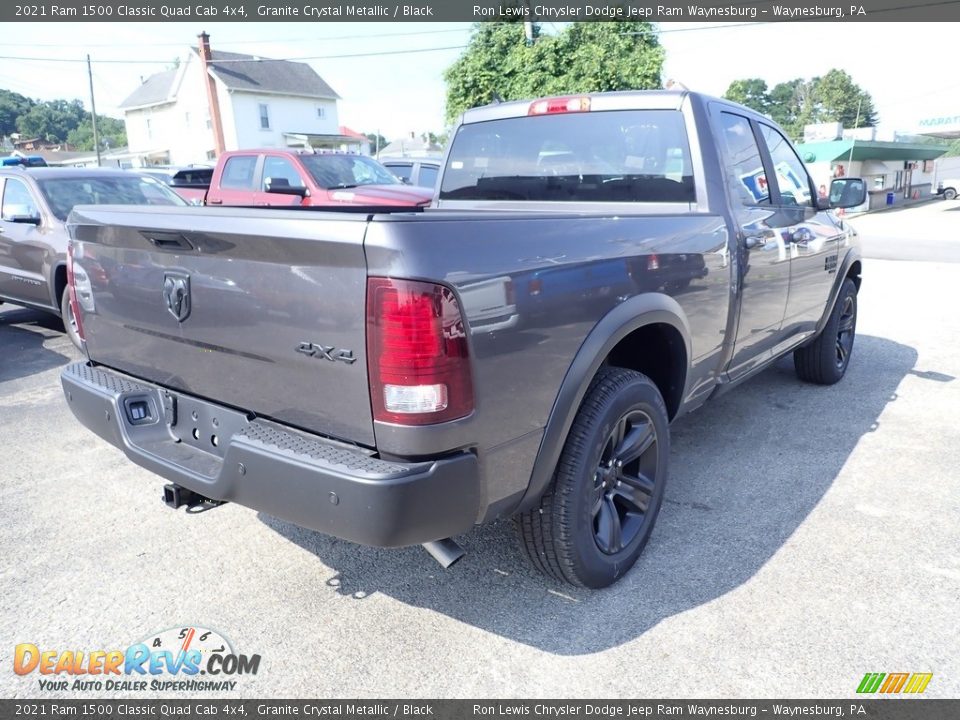 2021 Ram 1500 Classic Quad Cab 4x4 Granite Crystal Metallic / Black Photo #5