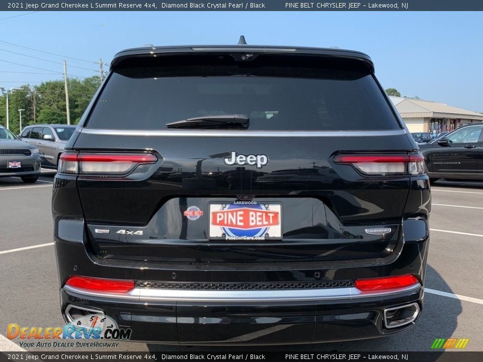 2021 Jeep Grand Cherokee L Summit Reserve 4x4 Diamond Black Crystal Pearl / Black Photo #7
