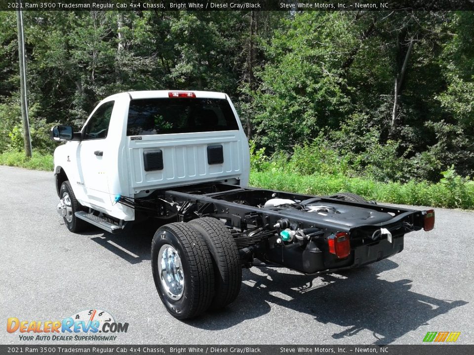 2021 Ram 3500 Tradesman Regular Cab 4x4 Chassis Bright White / Diesel Gray/Black Photo #8