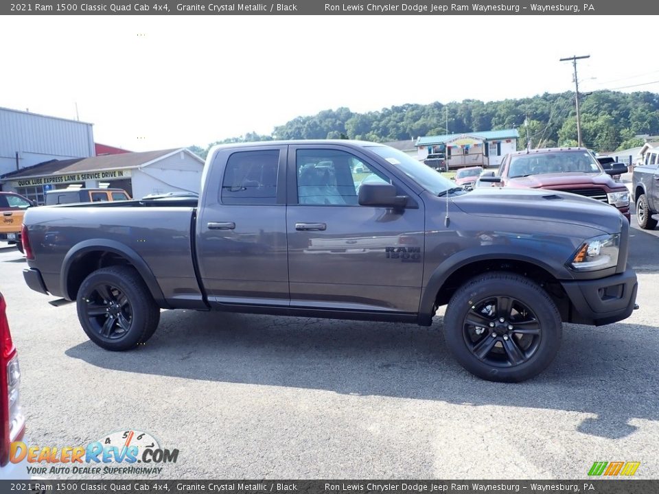 2021 Ram 1500 Classic Quad Cab 4x4 Granite Crystal Metallic / Black Photo #6