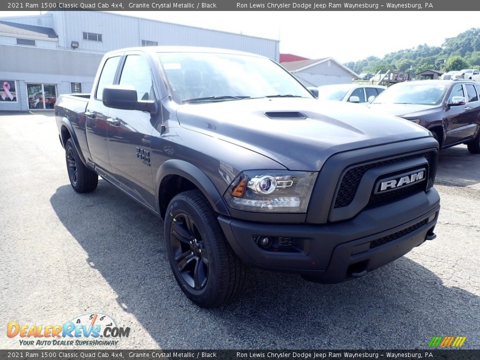 2021 Ram 1500 Classic Quad Cab 4x4 Granite Crystal Metallic / Black Photo #7