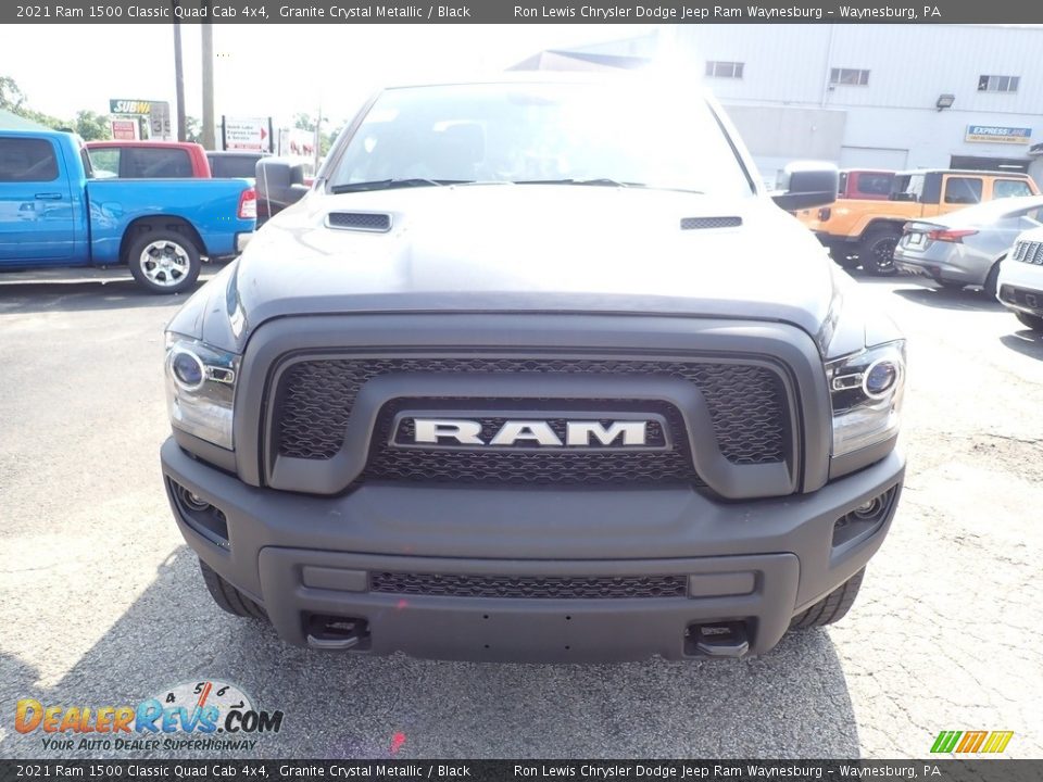 2021 Ram 1500 Classic Quad Cab 4x4 Granite Crystal Metallic / Black Photo #8