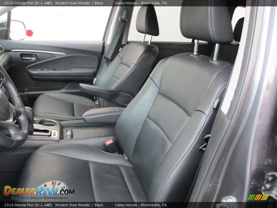 2019 Honda Pilot EX-L AWD Modern Steel Metallic / Black Photo #10