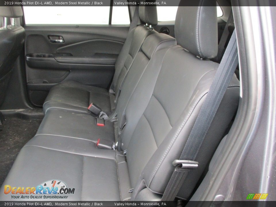 2019 Honda Pilot EX-L AWD Modern Steel Metallic / Black Photo #11