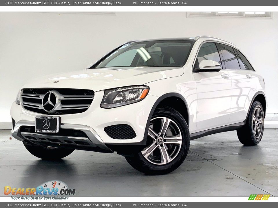 2018 Mercedes-Benz GLC 300 4Matic Polar White / Silk Beige/Black Photo #12