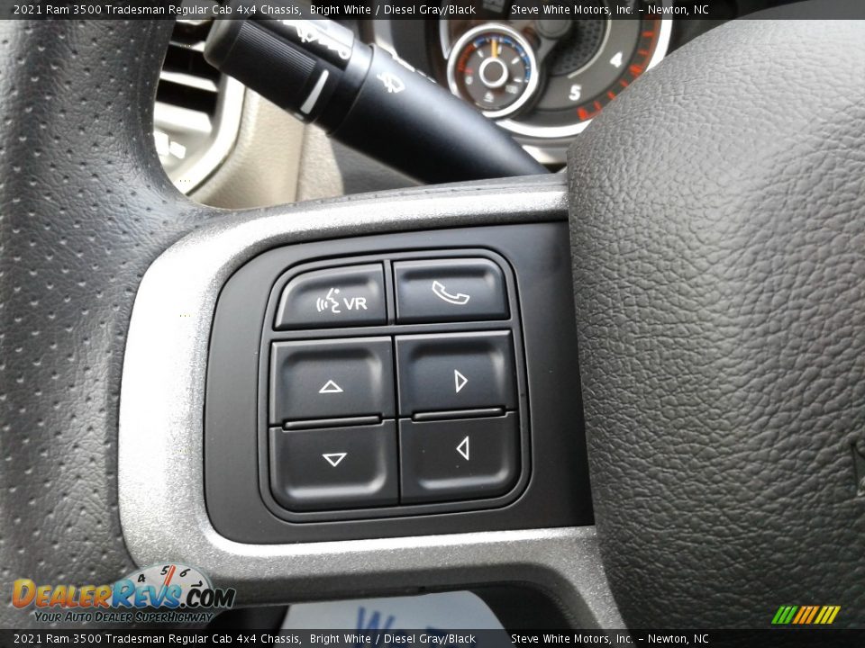 2021 Ram 3500 Tradesman Regular Cab 4x4 Chassis Steering Wheel Photo #14