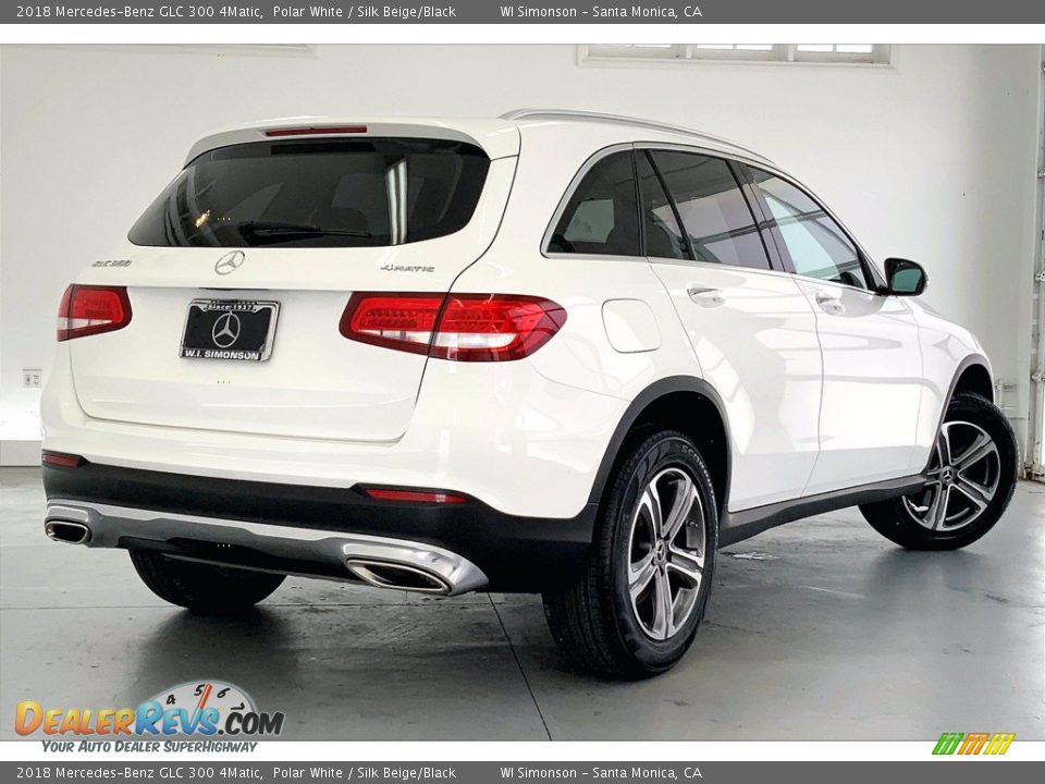 2018 Mercedes-Benz GLC 300 4Matic Polar White / Silk Beige/Black Photo #13