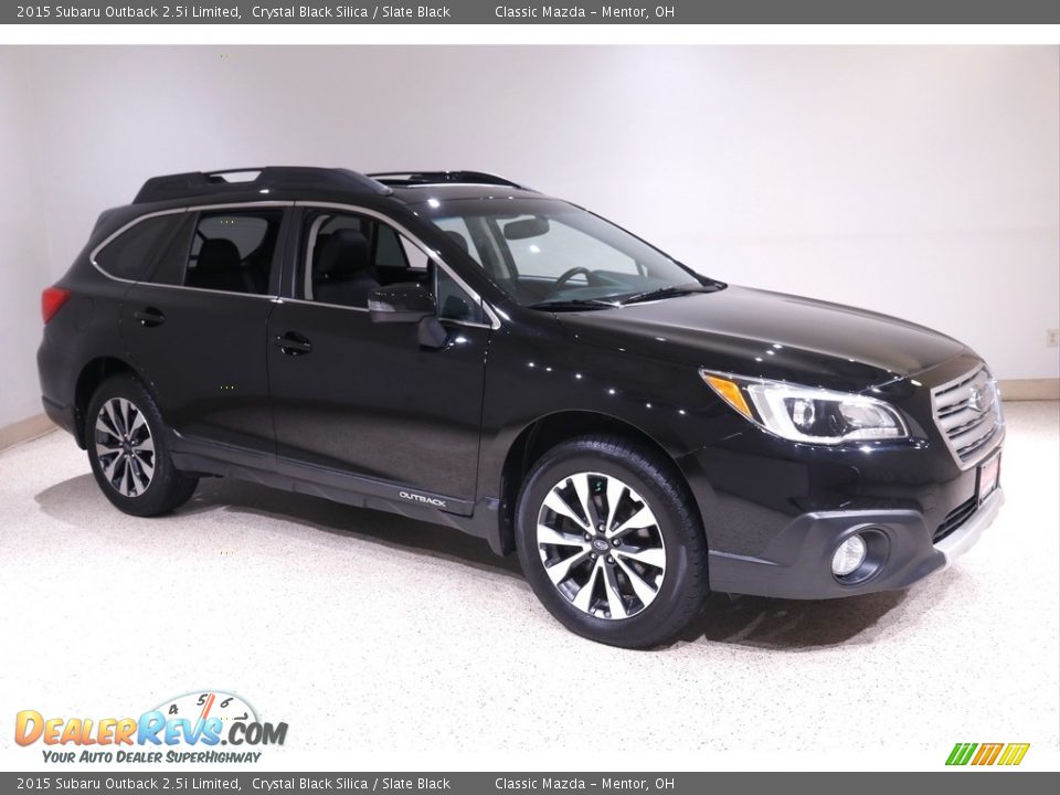 Crystal Black Silica 2015 Subaru Outback 2.5i Limited Photo #1