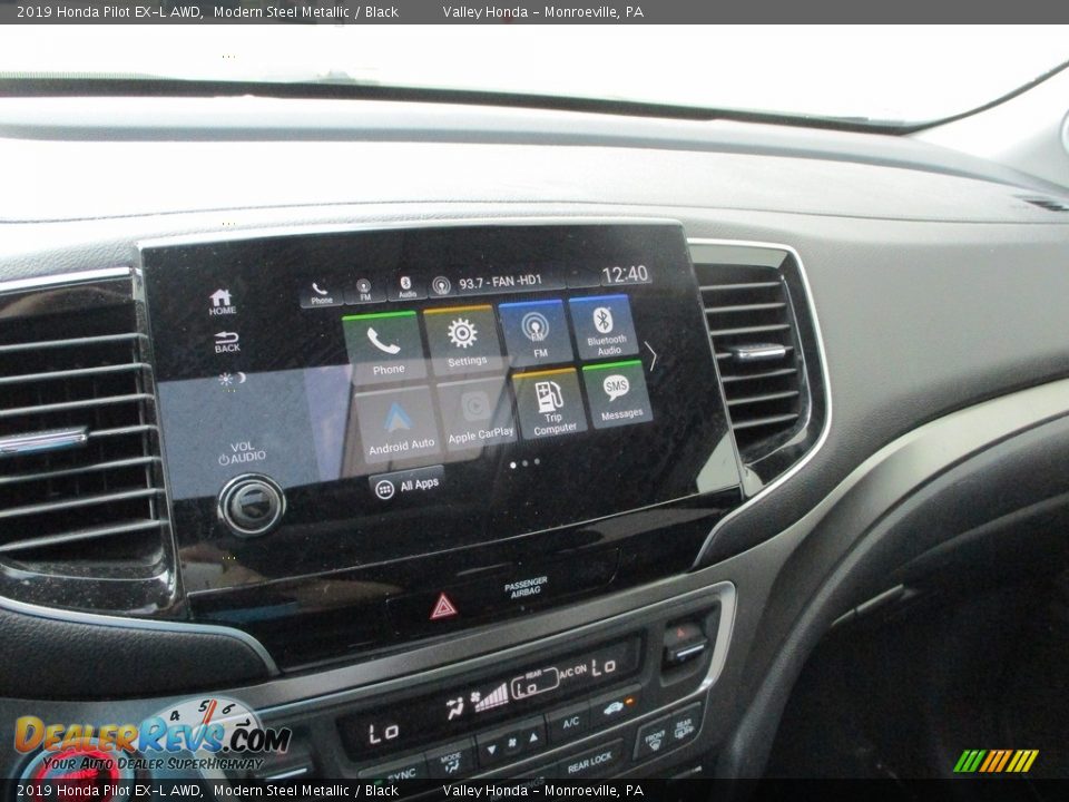 2019 Honda Pilot EX-L AWD Modern Steel Metallic / Black Photo #15