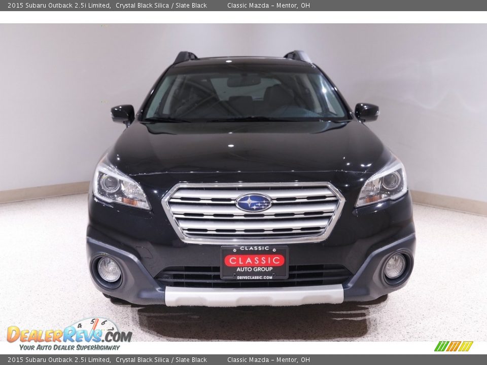 2015 Subaru Outback 2.5i Limited Crystal Black Silica / Slate Black Photo #2