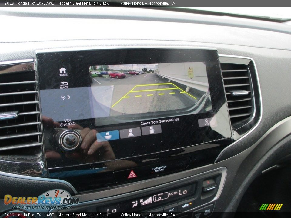 2019 Honda Pilot EX-L AWD Modern Steel Metallic / Black Photo #16